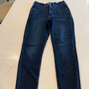 Skinny High Rise Express Dark Blue Denim Jeans